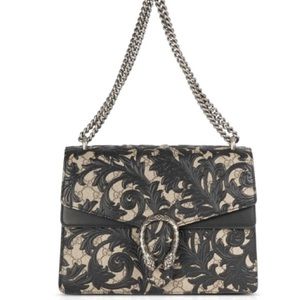 GUCCI Limited Edition GG Supreme Arabesque Dionysus Bag